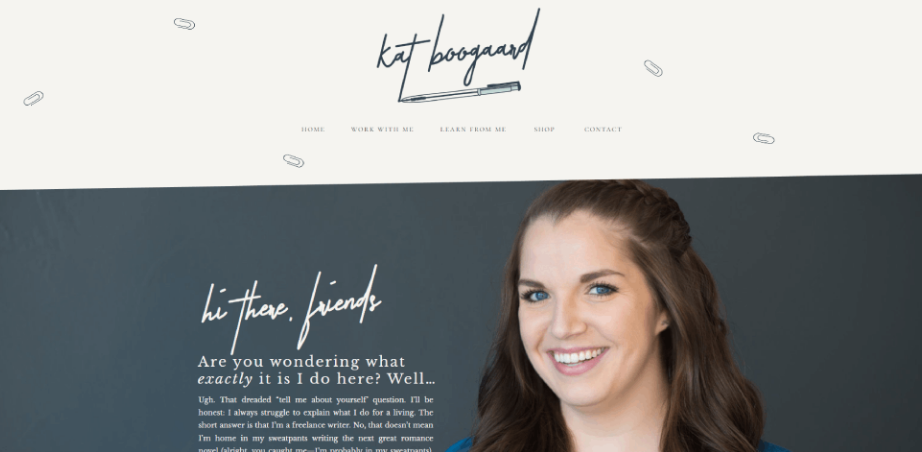 Personal Website Ideas for Writer